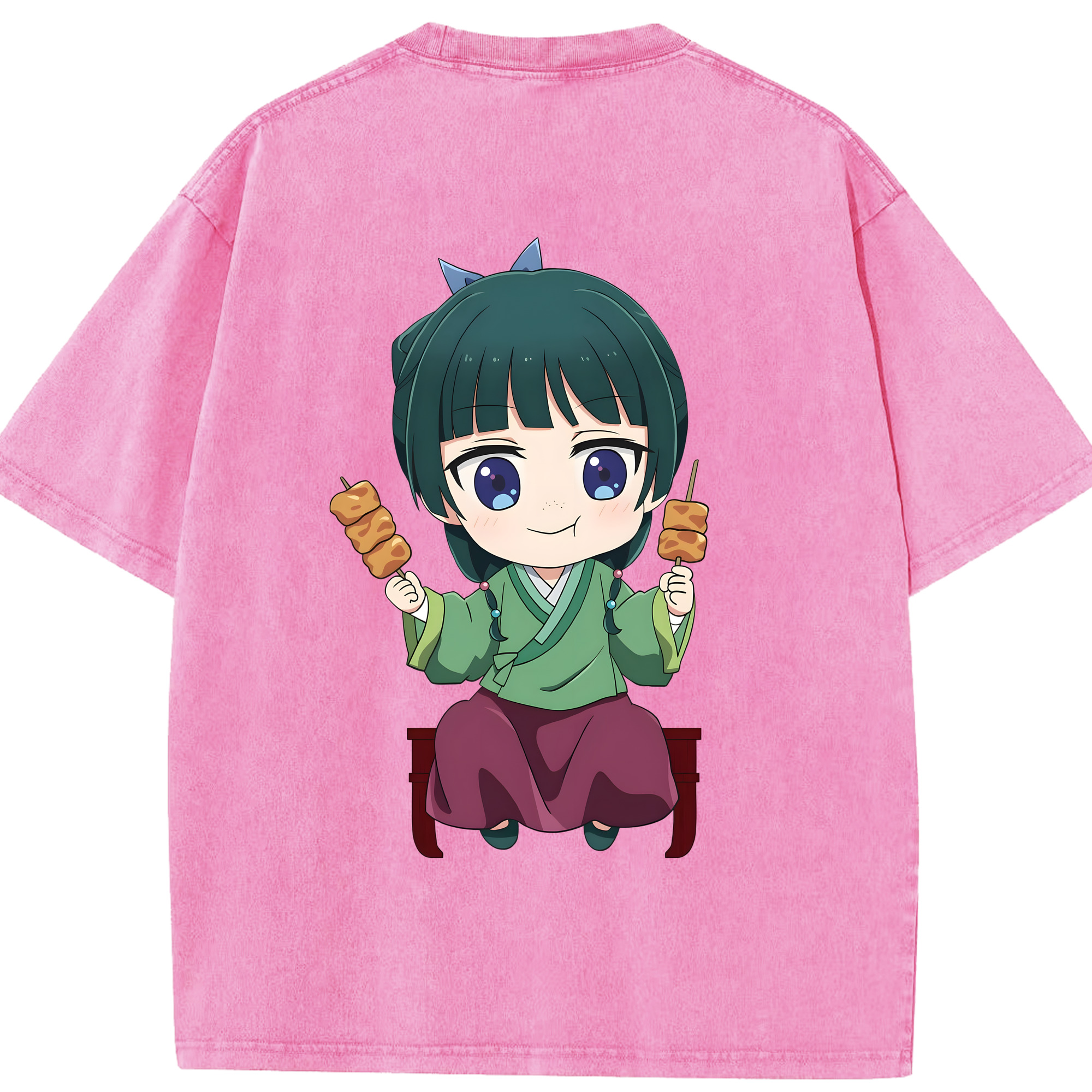 （画像用） 薬屋のひとりごと The Apothecary Diaries 綿100% ヴィンテージ風 半袖Tシャツ（背面プリント）